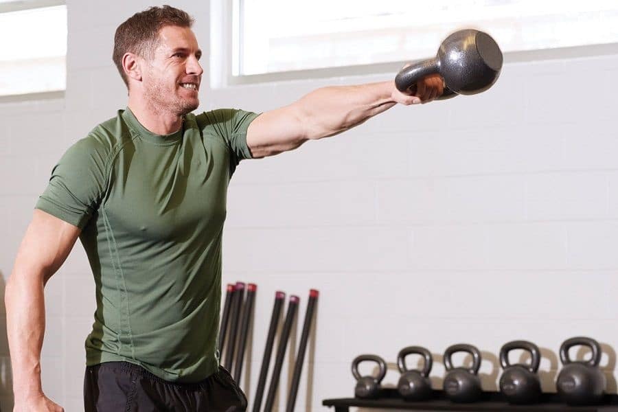 AmazonBasics Cast Iron Kettlebell and strength of a athlete