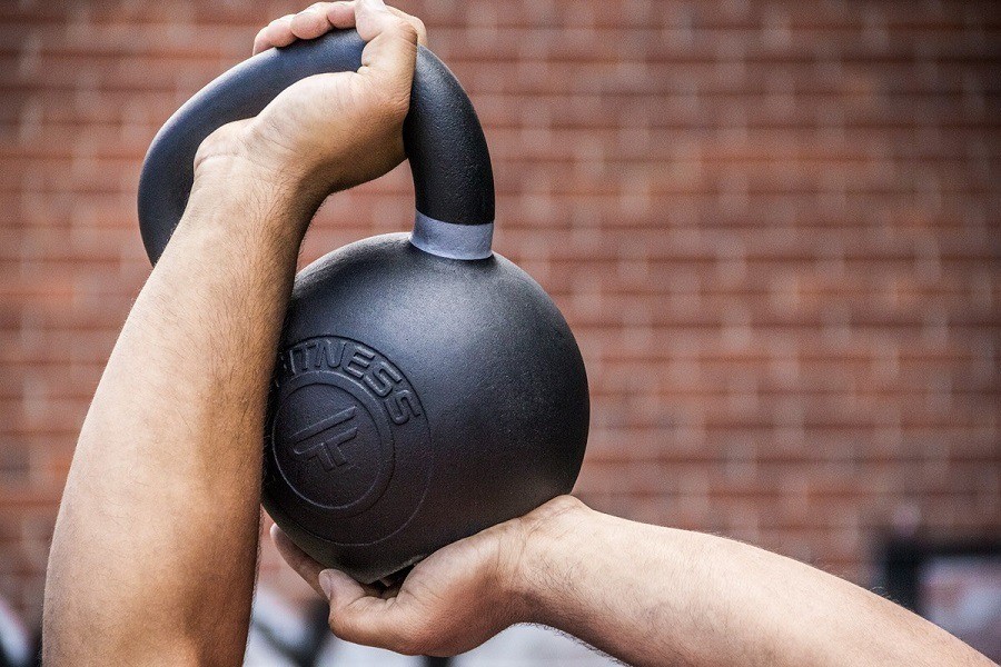 The Rep Fitness Kettlebell for grip and performance