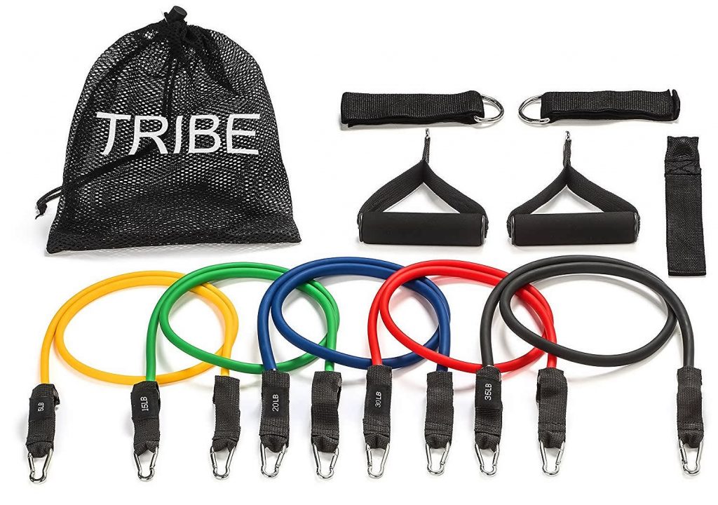 Tribe 11Pc Premium Resistance Band The Best Band For Biceps