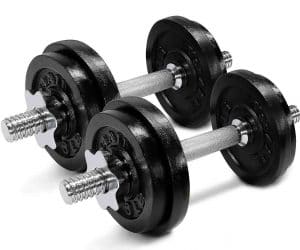 Yes4All Durable Body Workouts Adjustable Dumbbells